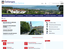 Tablet Screenshot of collonges-sous-saleve.fr
